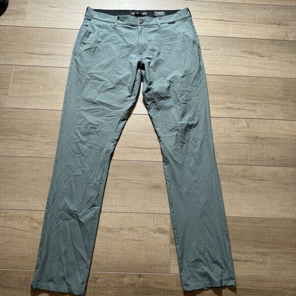 RARE Sam Burns Travis Mathew Men's 34x34 PGA Tour Issue Green Pants Golf - Picture 1 of 9